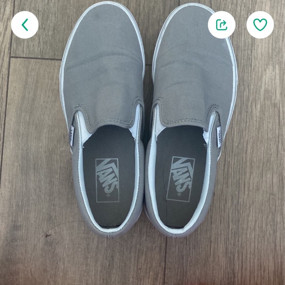 Gray Slip On Vans